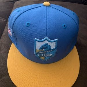 San Diego/LA Chargers Reebok 7 1/4 Fitted Hat. Vintage Collection. Two-Tone
